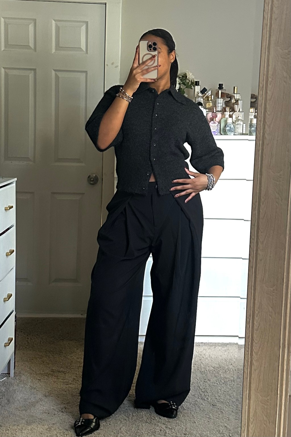 Get The Look: Grey Knit Cardigan